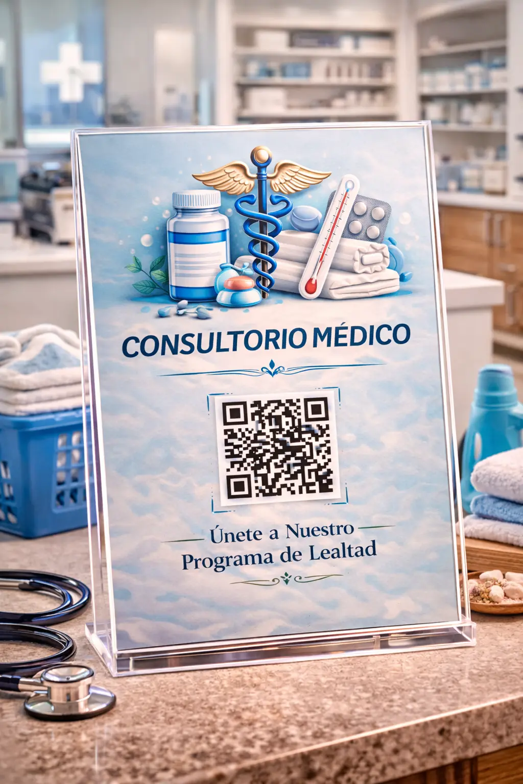 Recepción de una clínica dental moderna y luminosa.